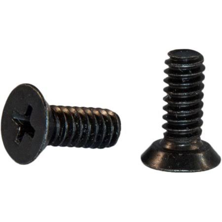 4-40 x 3/8 Phillips Flat 82 Undercut Machine Screw Black Zinc Plated (10,000)