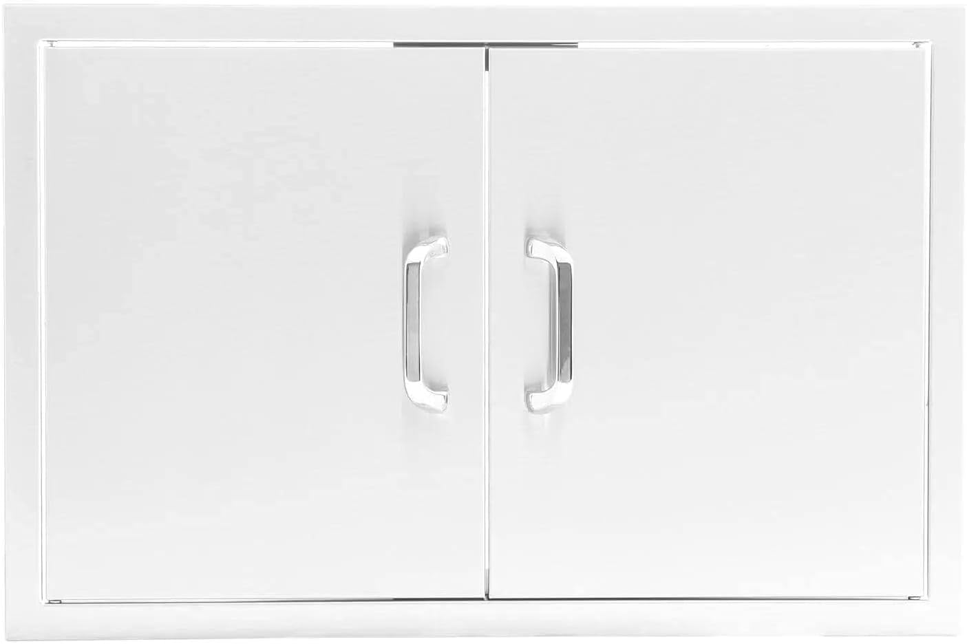 BBQGuys Signature 32-Inch Stainless Steel Double Access Door - Traditional