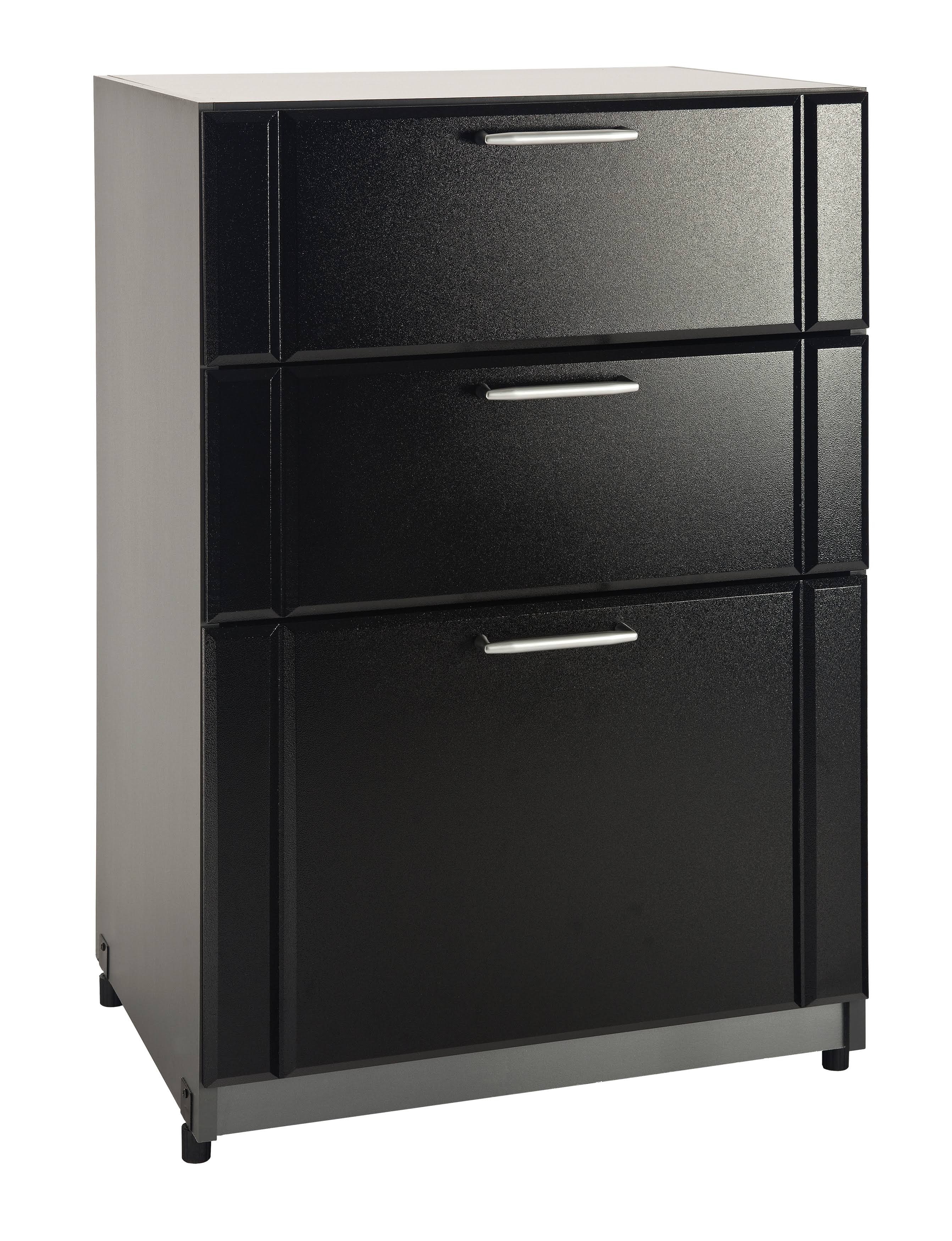 ClosetMaid 3-Drawer Freestanding Base Cabinet, Black
