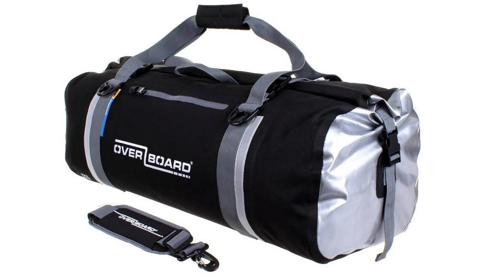 Overboard Classic Waterproof Duffel Bag - Black, 60 litres
