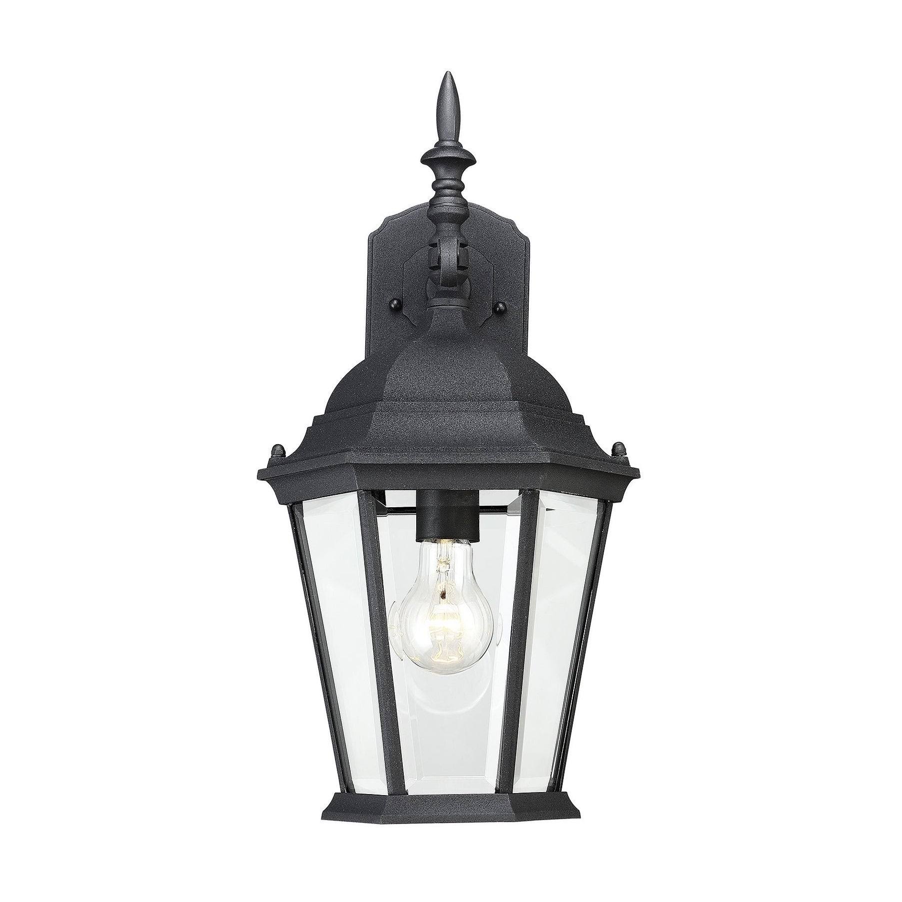 Savoy House Exterior 07077-BLK Outdoor Wall Lantern, Black