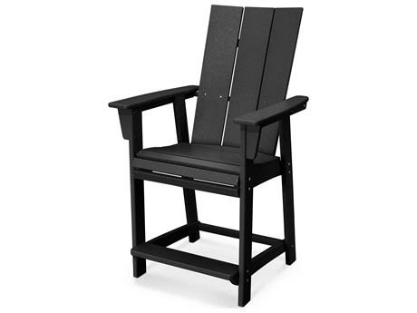 POLYWOOD Modern Adirondack Counter Chair in Lime