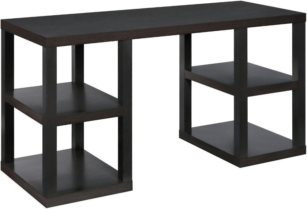 Ameriwood Home Deluxe Parsons Desk, Black Oak