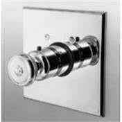 Newport Brass 3-804TS/54 Annabella Square Thermostatic Trim Plate with Handle Gloss Black