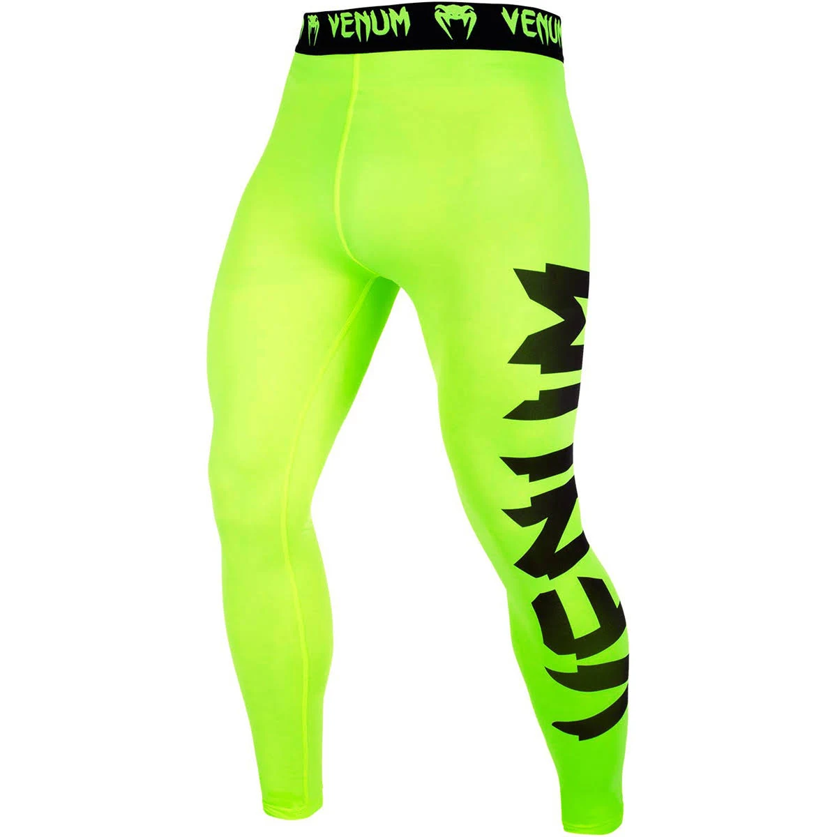 Venum Giant Dry Tech MMA Compression Spats - Medium - Neon Yellow/Black