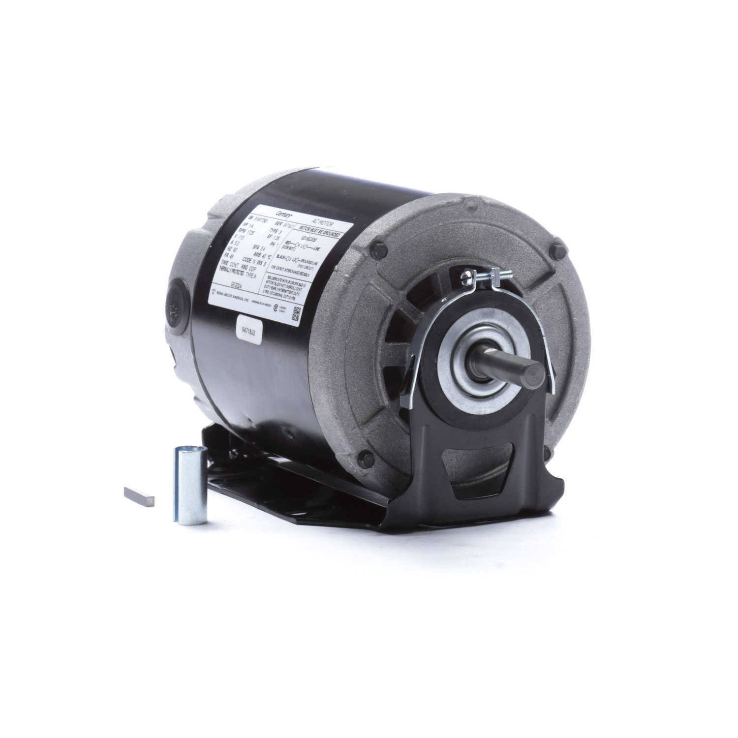 1/4 HP 1725 RPM 48 Frame 115V Belt Drive Furnace Motor Century #GF2024