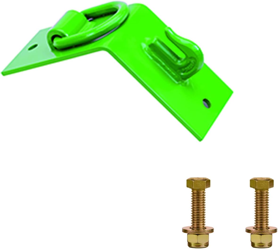 OneChoi Tractor Bucket Hooks, Bolt on Hooks, 5/16&rdquo; Grab Hooks G70 Forged Steel, 1/2&rdquo; Forged D rings, Tow Hook Bolts with 60&deg; Curved Edge for John Deere Bucket 1 Pack (Standard Duty Bucket 1.5&ldquo; Bolt)