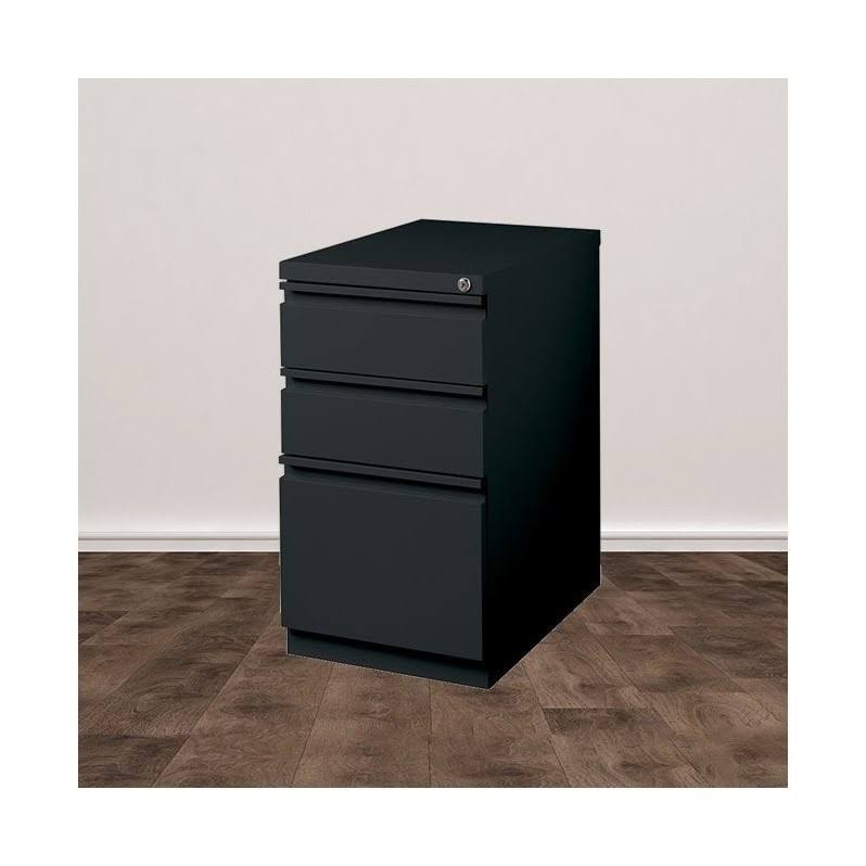 Trent Home Cobalt 3 Drawer Mobile File Cabinet in Black
