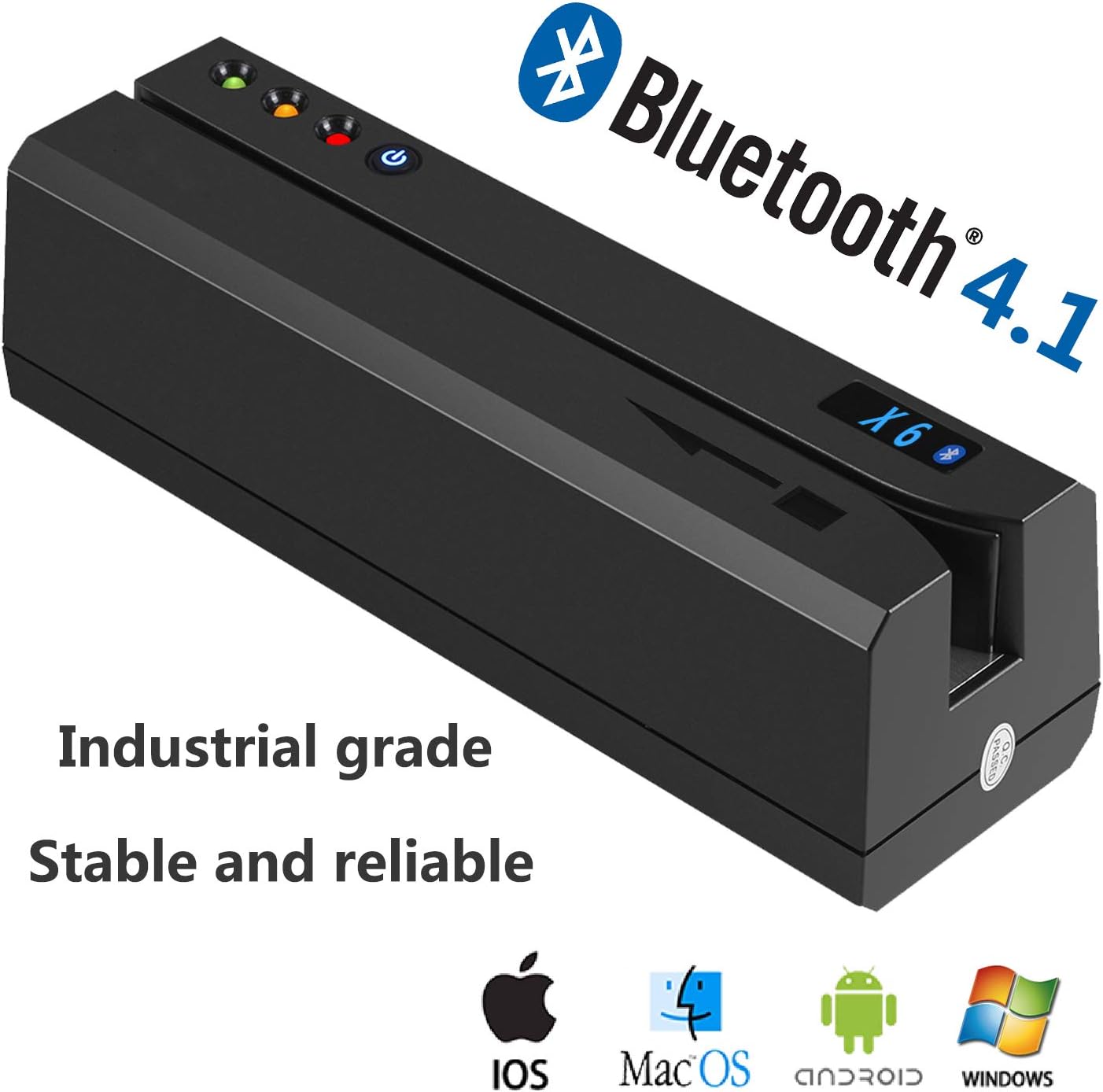 [Update Version] Bluetooth 4.1 X6 Pro 3 Tracks VIP Card Reader Writer Encoder