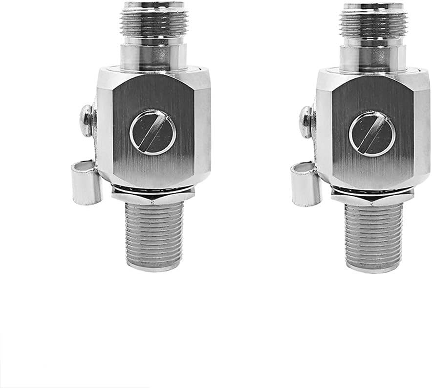 Worldpeak 2pcs Lightning Arrestor N Type Female to Female Bulkhead Square Frequency 0-3GHz 50 ohm, 90V Gas Discharge Tube,Lightning Protection Arrestor,WiFi Antenna Coaxial Cable RF Converter Pack of 2