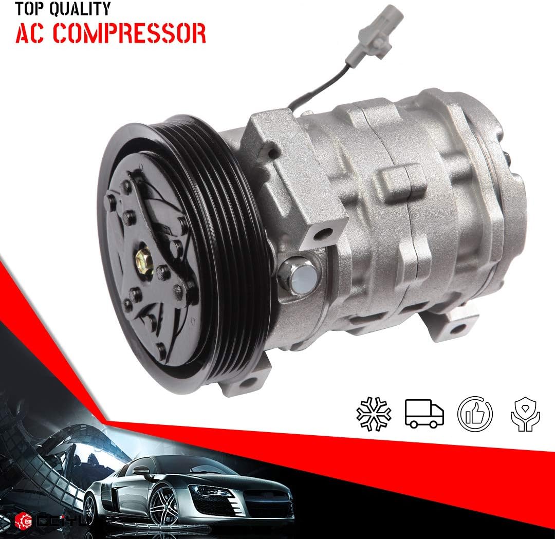 cciyu AC Compressor and A/C Clutch Compatible for Chevrolet Tracker 1999-2003 CO 10686C Auto Repair Compressors Assembly