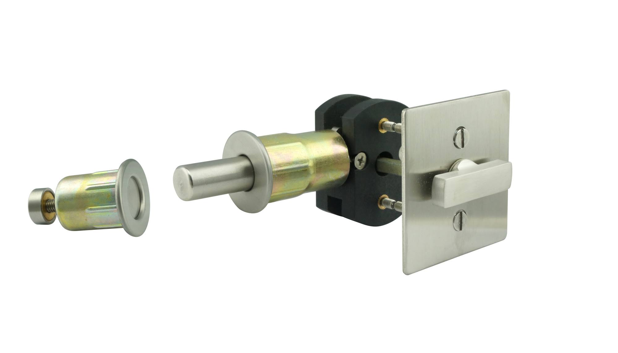 INOX EC1314-BD4312 Privacy Lock for Sliding Barn Door with TT14 Thumbturn Squar Oil Rubbed Bronze