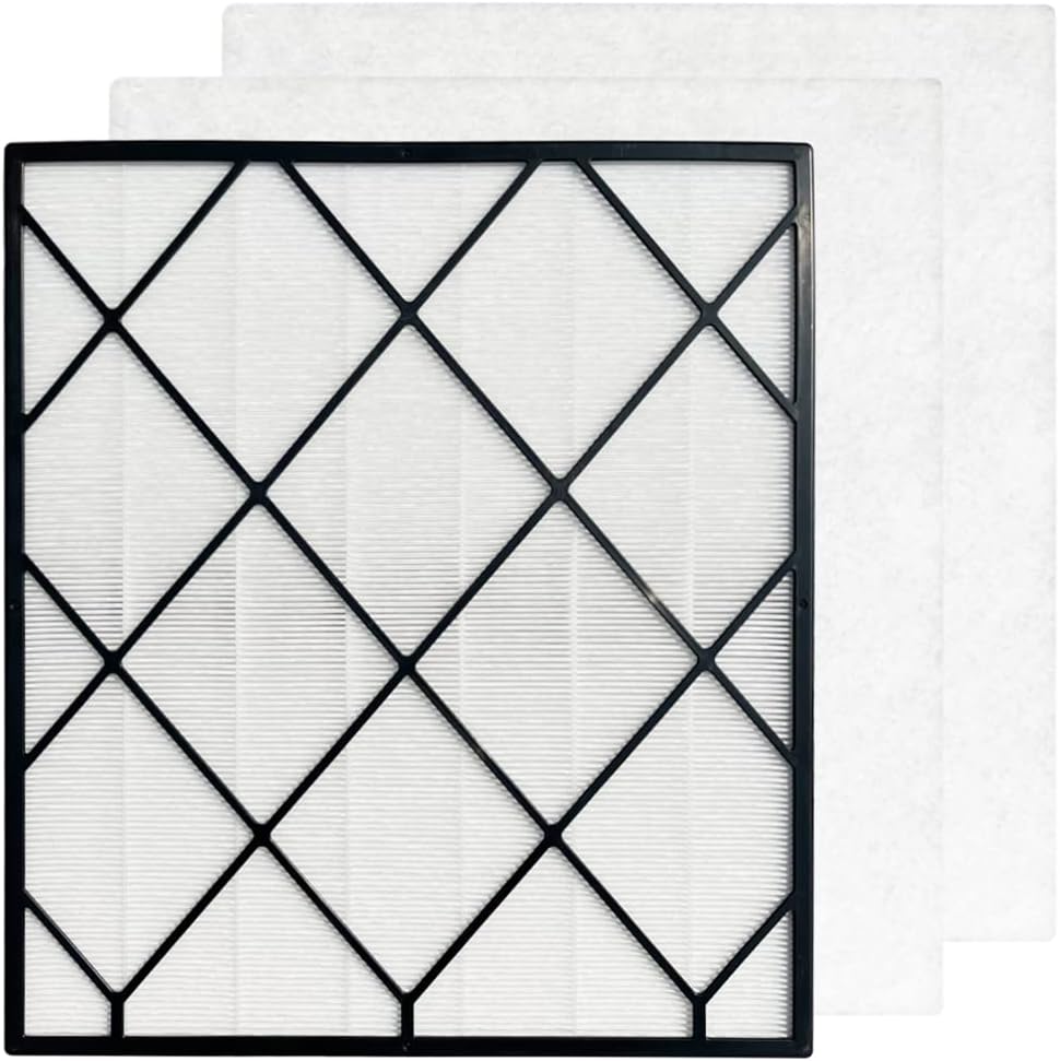 1-Pack 4-in-1 Replacement True HEPA Filter Compatible with Shark HE400,HE401,HE402,HE405 4-Fan Air Purifiers Pack of 2