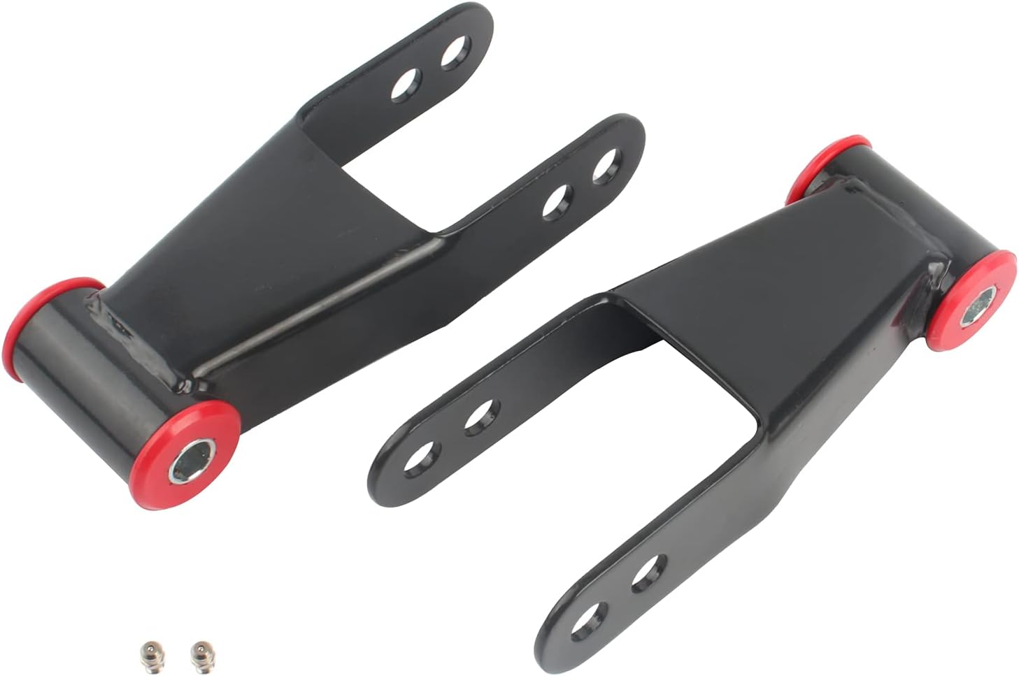 2 inch Rear Lowering Shackle Compatible with 1999-2019 Silverado Sierra 1500, 1988-1999 C1500 C2500 K1500 K2500 Suburban, Replace #410520 2'' Rear Leaf Spring Lowering