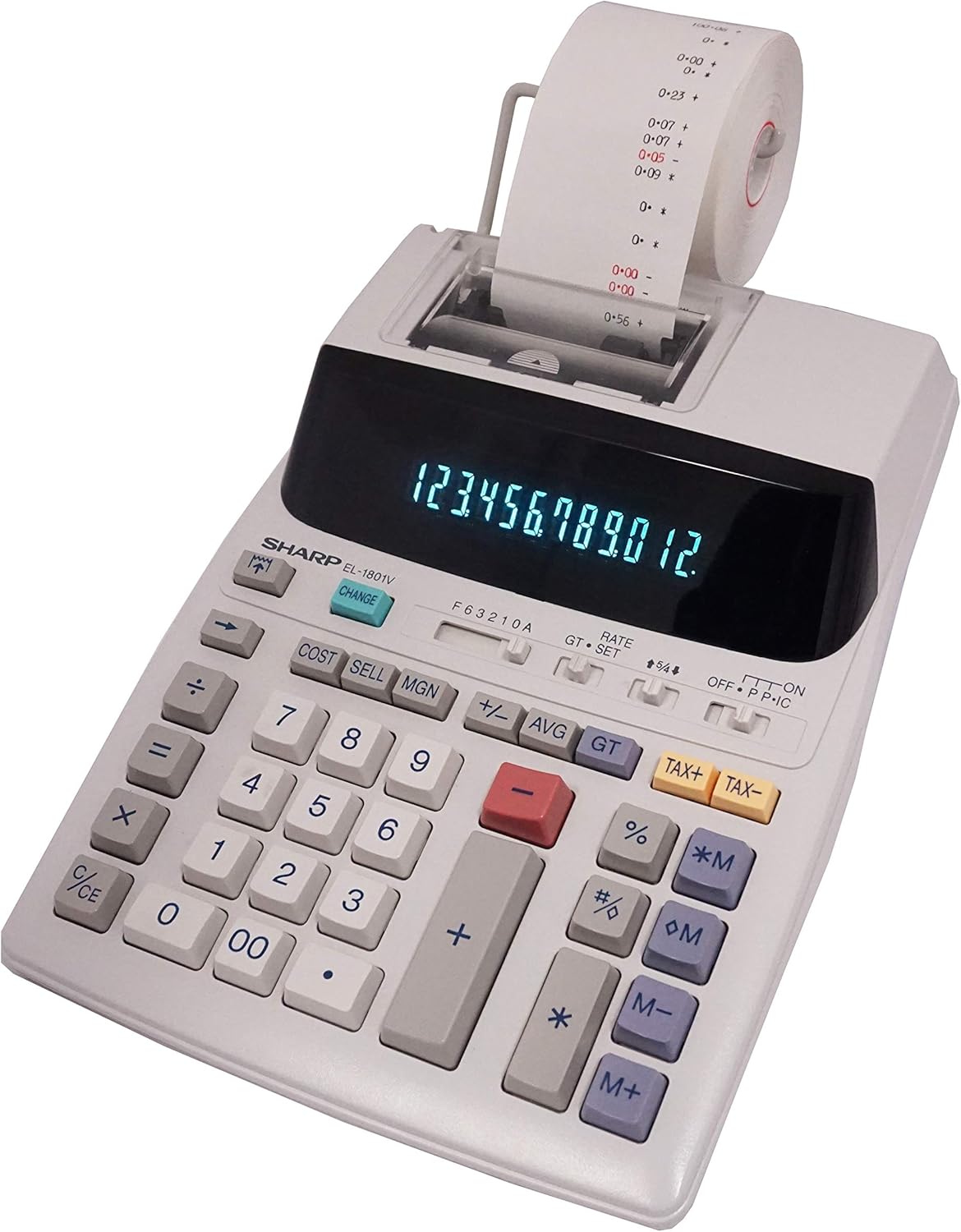 Sharp EL-1801V Two-Color Printing Calculator 2.1 Lines/Sec 4