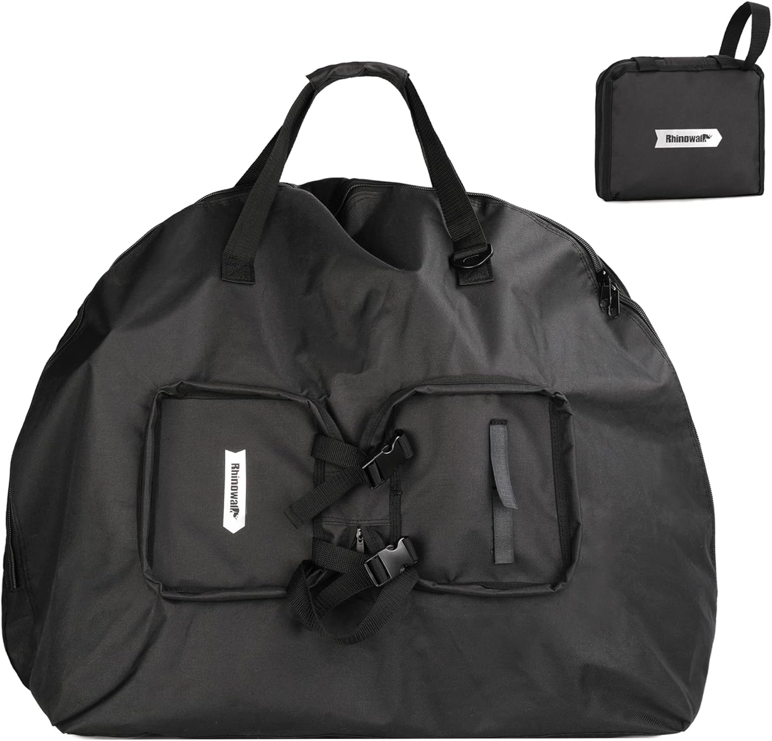 Rhinowalk Folding Bike Storage Bag for 14-16 inch Folding Bicycle Thick Bicycle Travel Case Bike Carrying Bag Professional Cycling Accessories