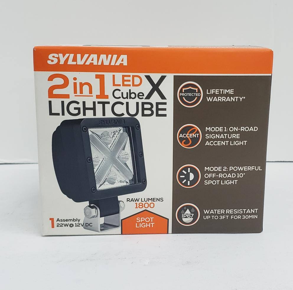 Sylvania 6 inch LED Off Road Lightbar Spot Beam Pattern + Accent Light, Pack of 1