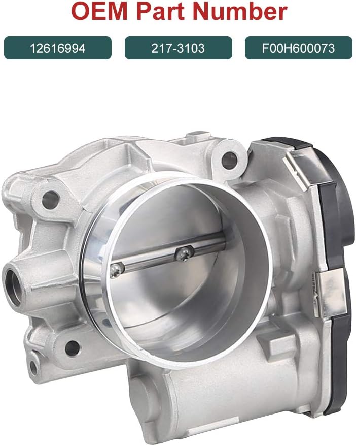 WMPHE Electronic Throttle Body Assembly Compatible with Buick Allure Cadillac CTS GMC Terrain Replace OEM 12616994 F00H600073 217-3103 - Fuel Injection Throttle Body