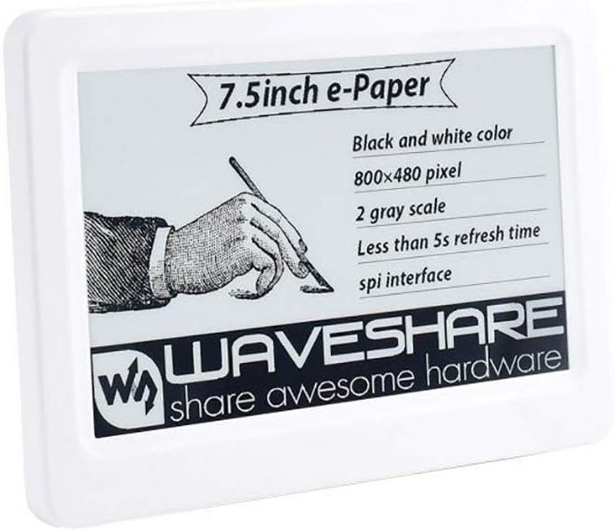 7.5inch Passive NFC-Powered e-Paper No Battery Wireless Powering & Data Transfer 800480 Pixel E-Ink Display SPI Interface