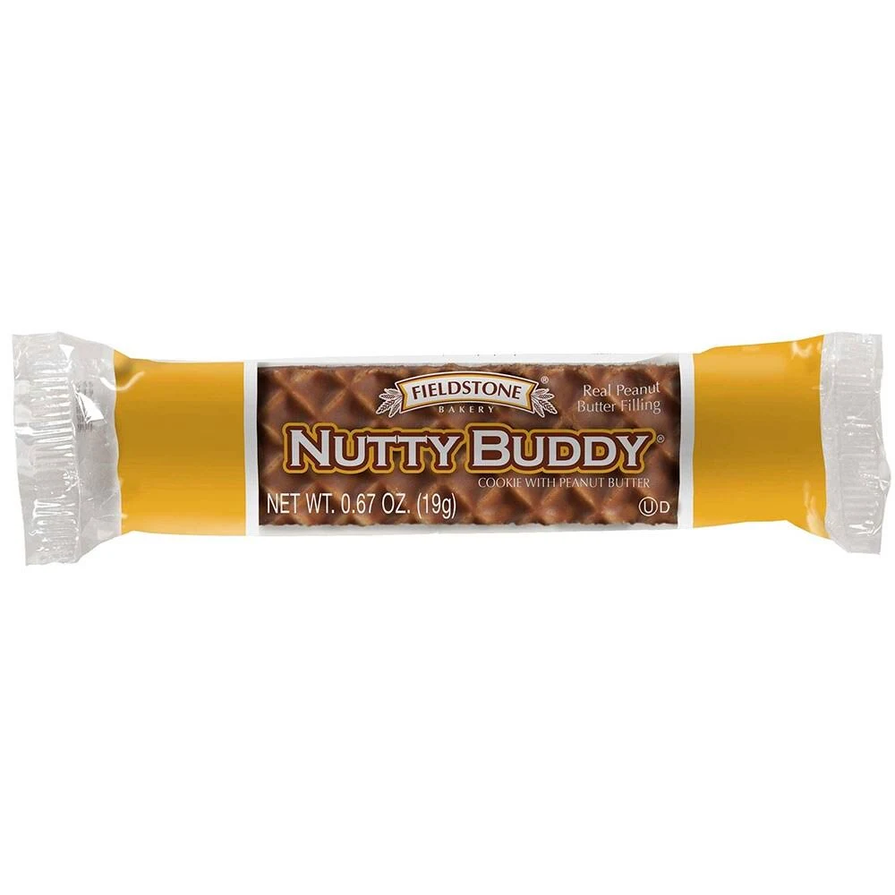 Nutty Buddy Wafer Bar - 24 per Pack -- 12 Packs per CASE.