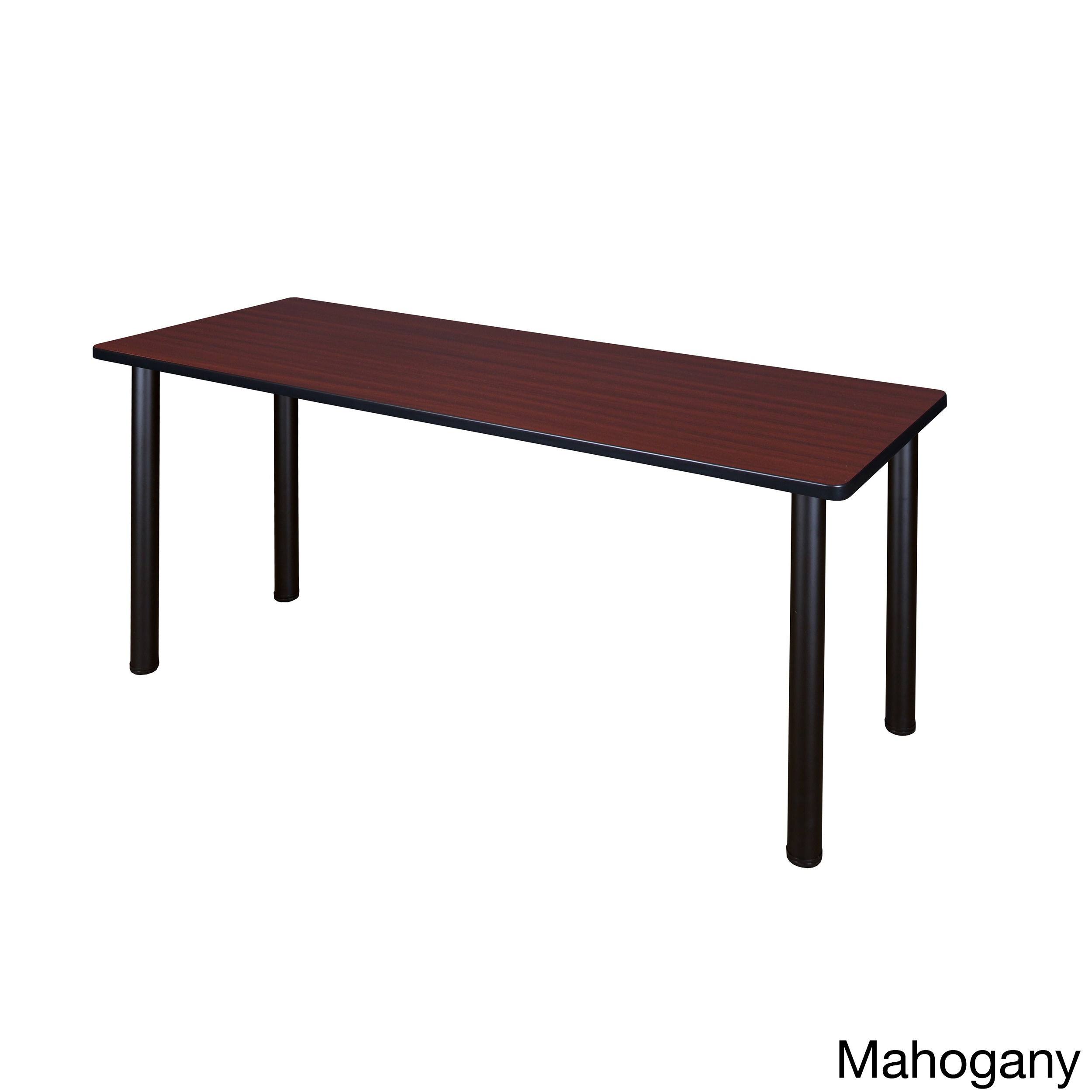 Regency 72x22 x 24x22 Kee Training Table- Mahogany/ Black