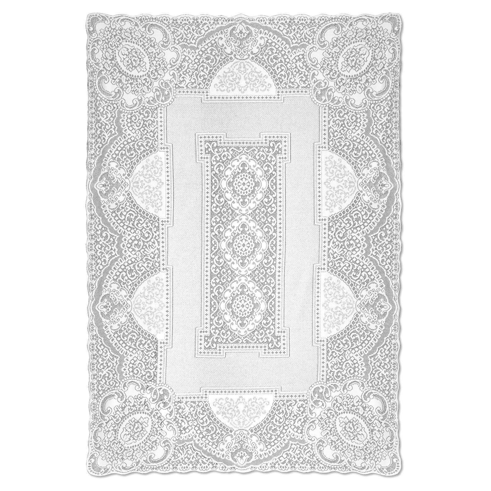 Heritage Lace Canterbury Classic Tablecloth White
