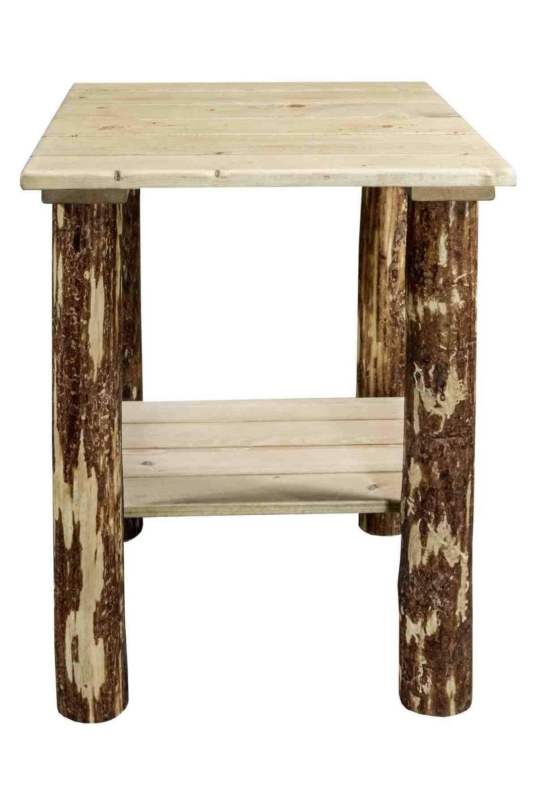 Montana Woodworks Glacier Country Collection Exterior End Table, Exterior Stain Finish