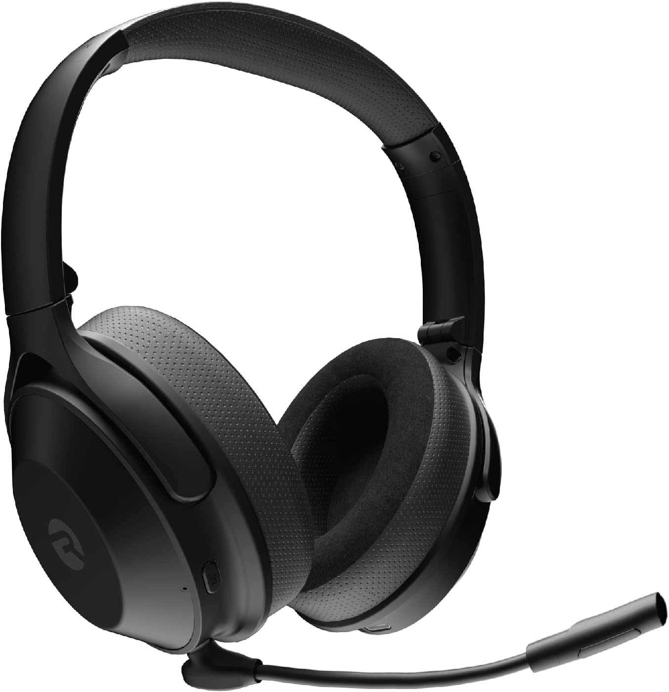 Raycon The Work Bluetooth Wireless Headphones with Detachable Mic, Active Noise Cancellation, 32 Hours of Battery, Memory Foam Cushions, with Talk, Text, and Play, Bluetooth 5.0 (Silver)