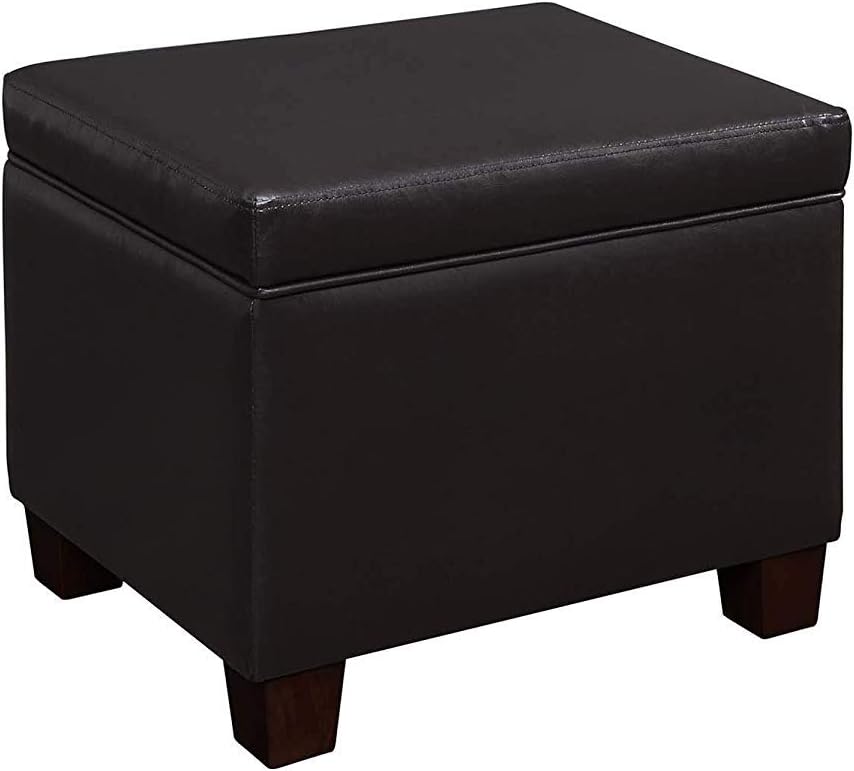 Convenience Concepts Madison Storage Ottoman, Espresso Pack of 2