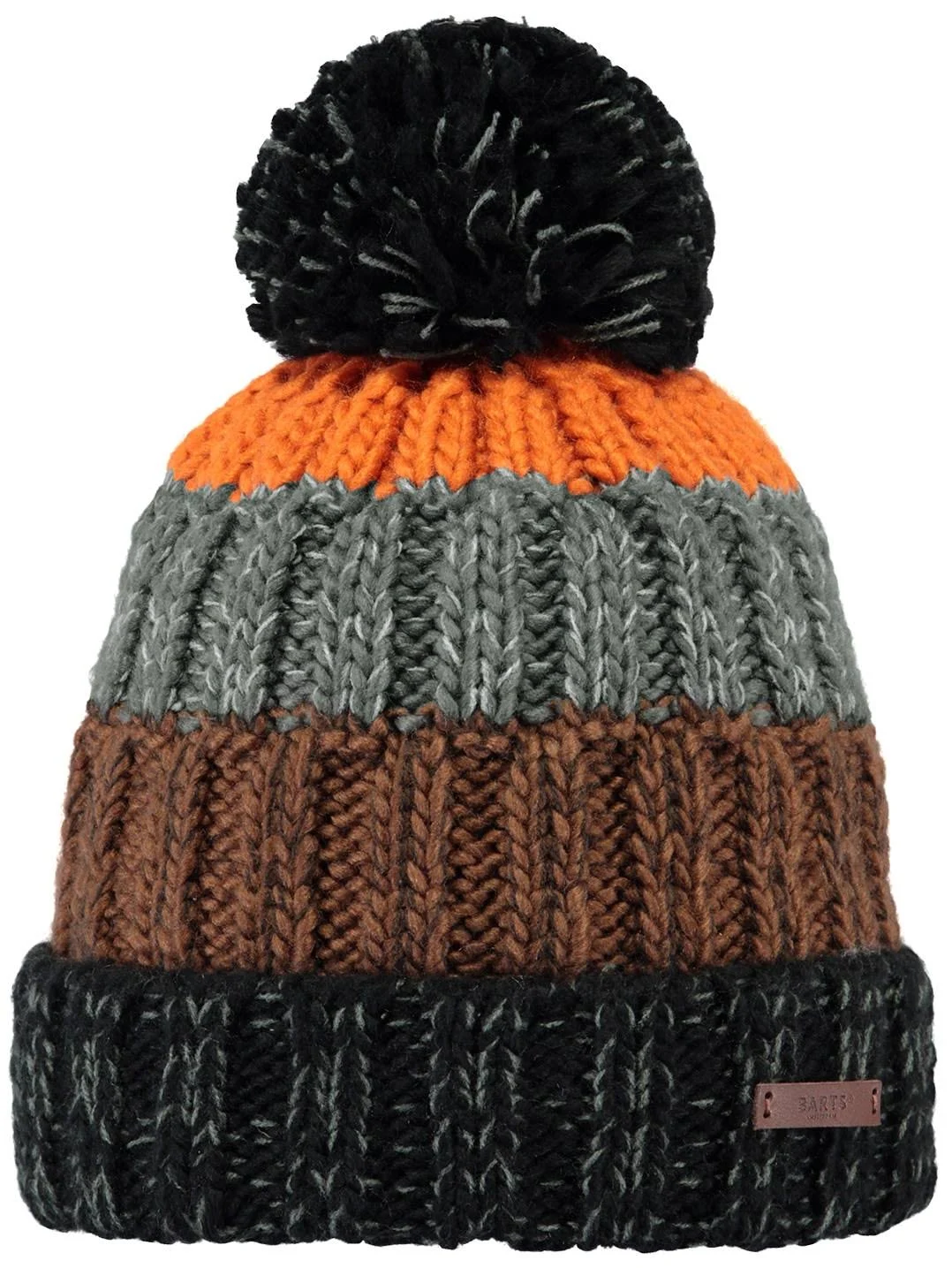 Barts Wilhelm Beanie Orange Black Grey