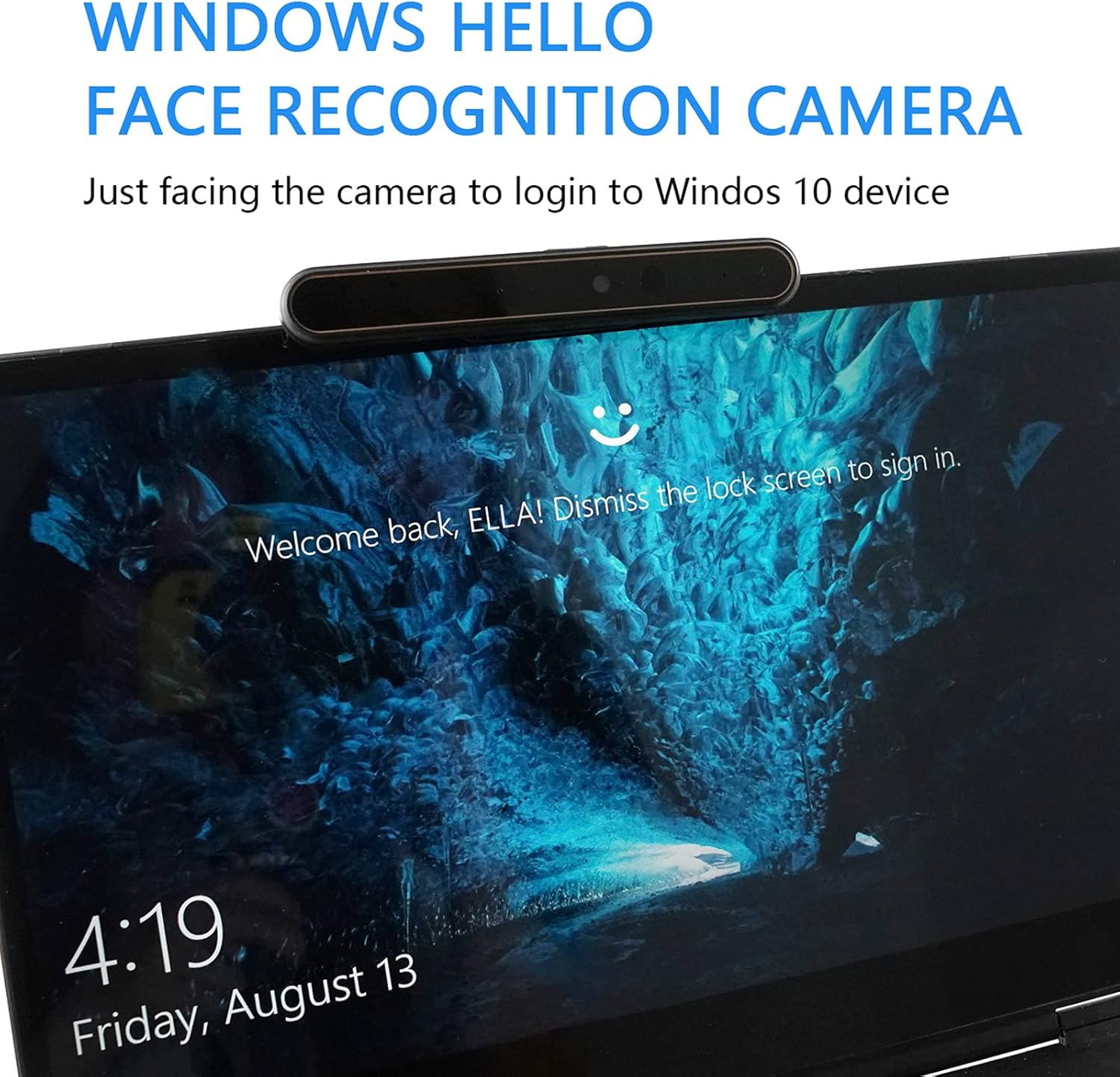 Windows Hello Face Recognition Webcam for Windows 10, 1080p Win11 Computer USB IR Camera with Dual Microphones and Privacy Cover, Desktop Webcam for Video Conferencing, Streaming Pack of 2