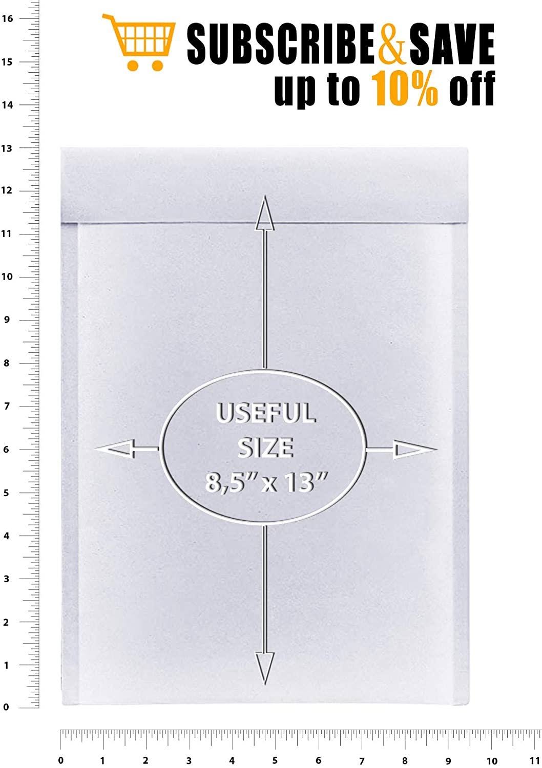 1000 Pack White Kraft Self Seal Bubble Mailers Padded Envelopes 8.5x22 x 13x22