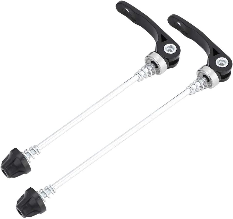 Wheel Hub Front and Rear Skewers Quick Release Clip Bolt Lever for Road Mountain Bicycle Pack of 2