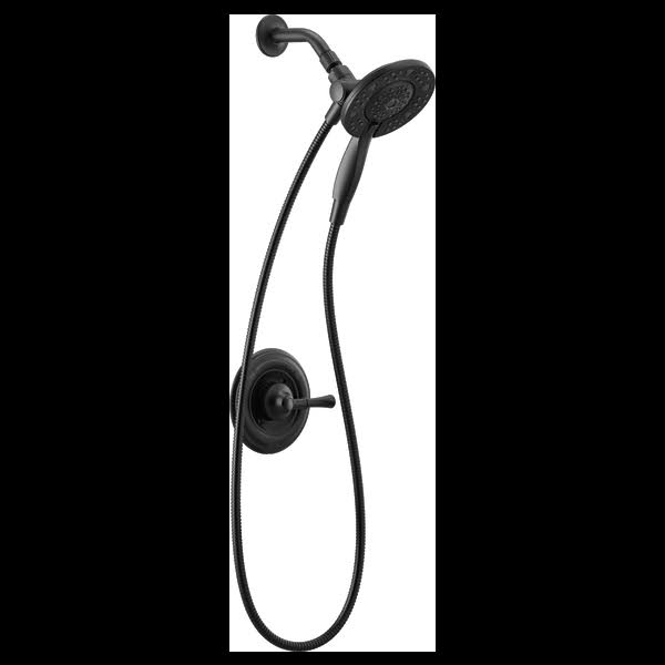 Delta Universal Showering Monitor 14 Series Shower with WaterSense In2ition Two-in-One Shower (Recertified), Black, 142747-BL-I