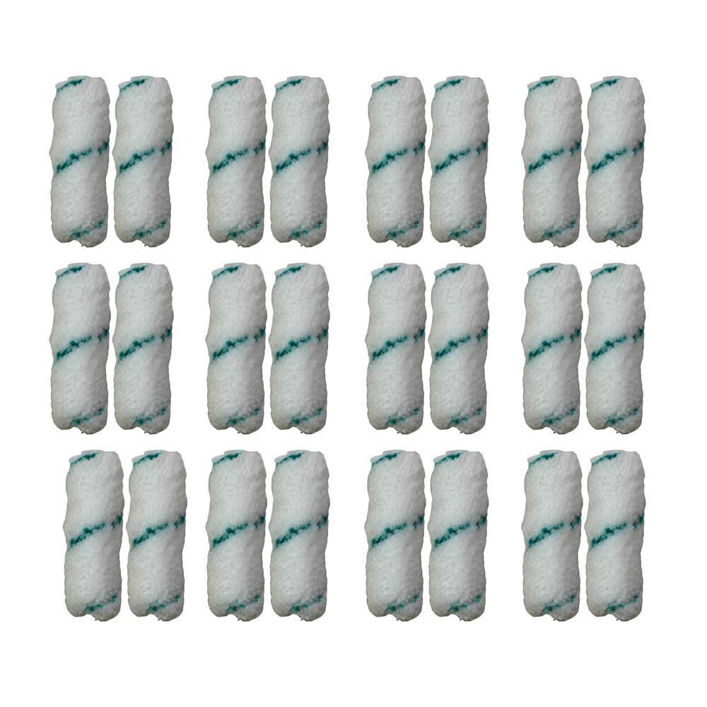 Linzer 4 in. x 3/8 in. Microfiber Mini Paint Roller 2 Piece (12-Pack)