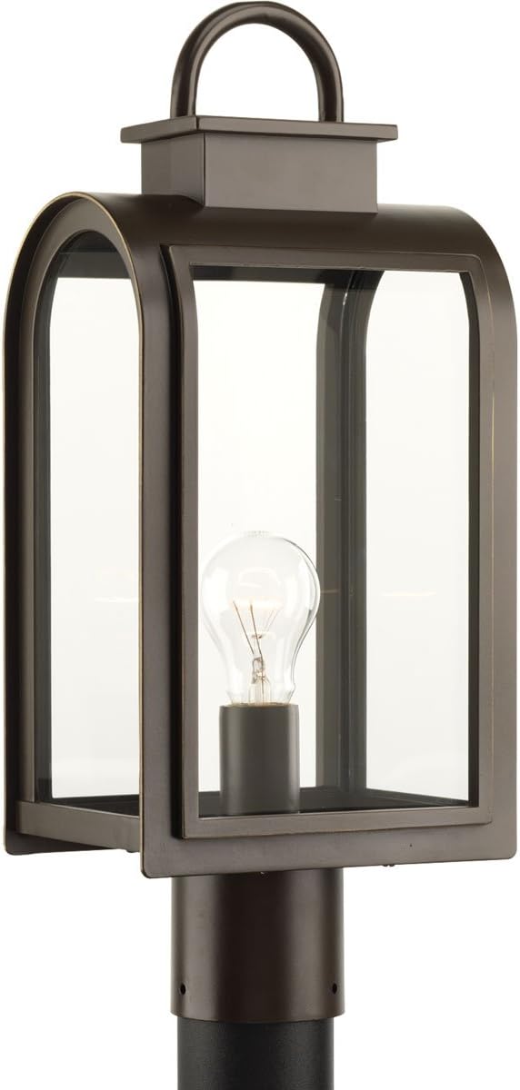 Progress Lighting P6431-108 Traditional One Wall Lantern from Meridian Collection in Black Finish Lighting Accessory, Oil Rubbed Bronze