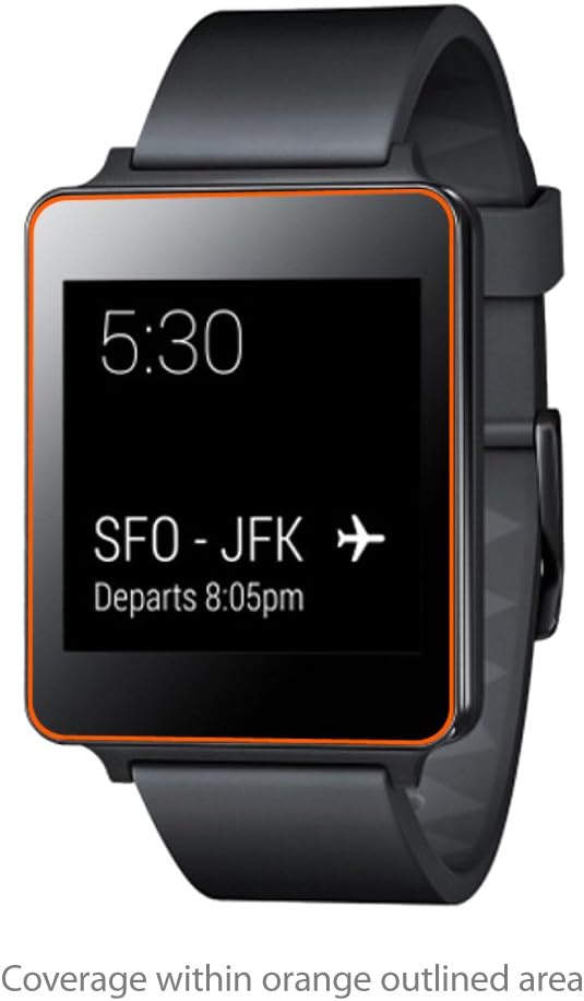 Screen Protector for LG G Watch W100 (Screen Protector by BoxWave) - ClearTouch Crystal (2-Pack), HD Film Skin - Shields from Scratches for LG G Watch W100