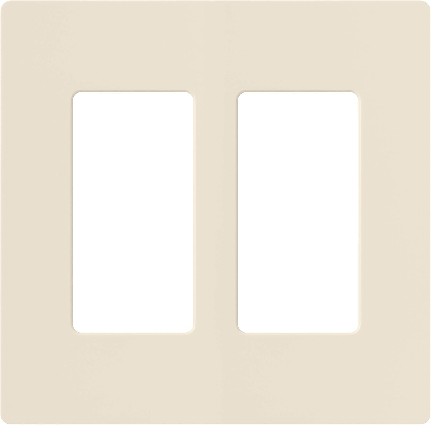 Lutron Claro 2 Gang Decorator Wallplate (48-Pack), CW-2-WH-48, White