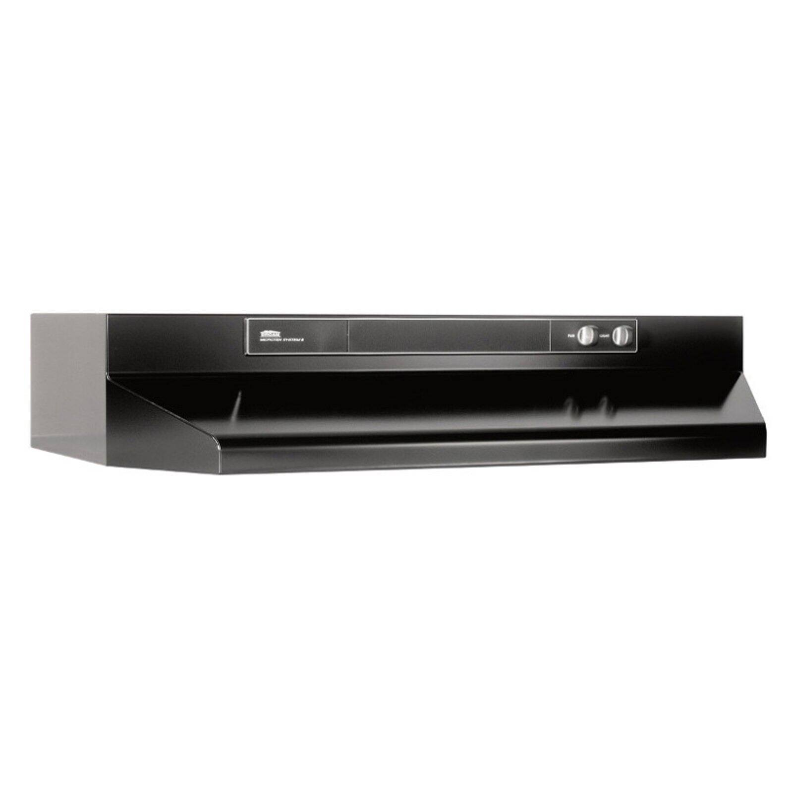 Broan 463023 30x22 220 CFM Black Under-Cabinet Range Hood