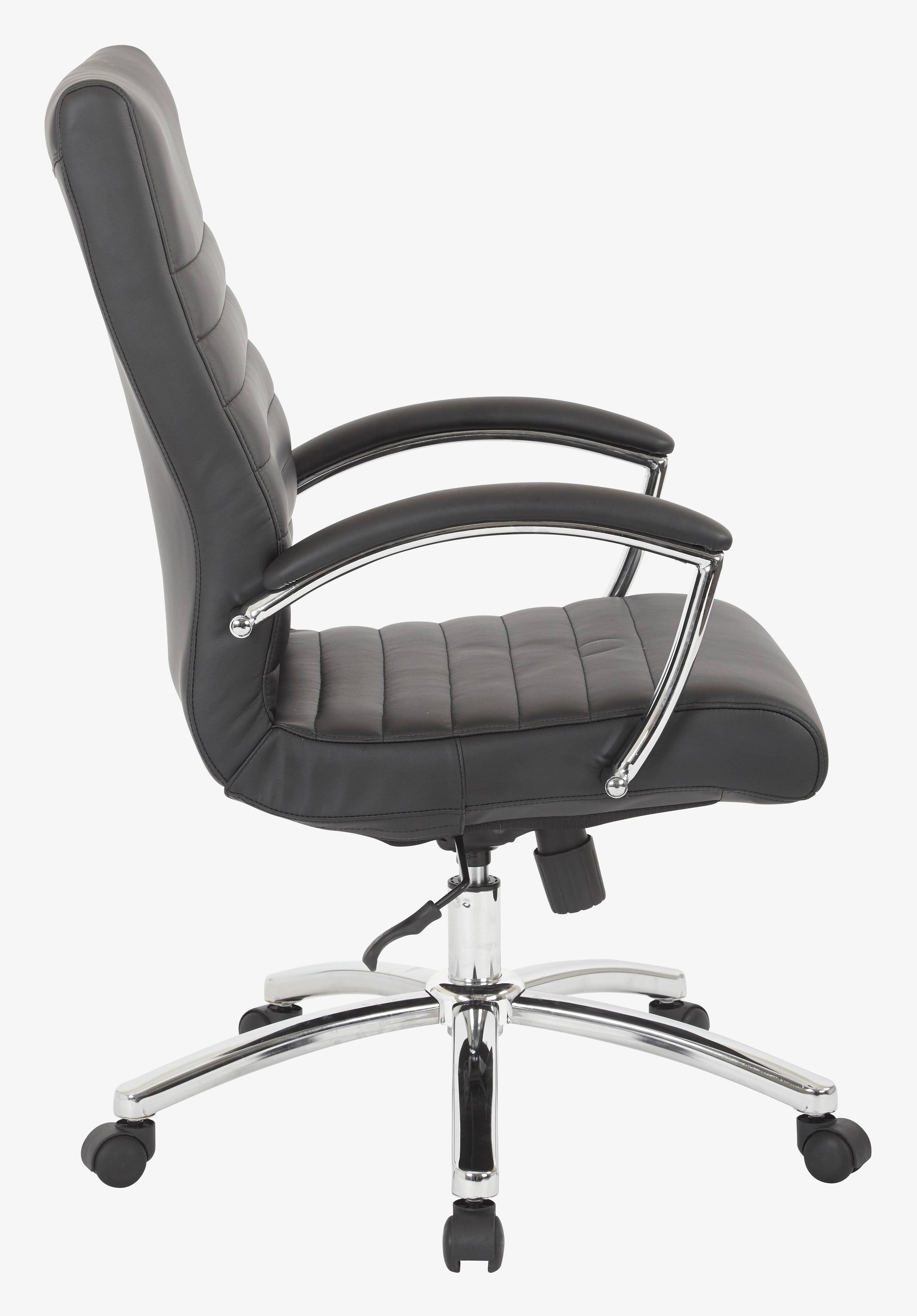 Office Star Black Executive Mid Back Chair