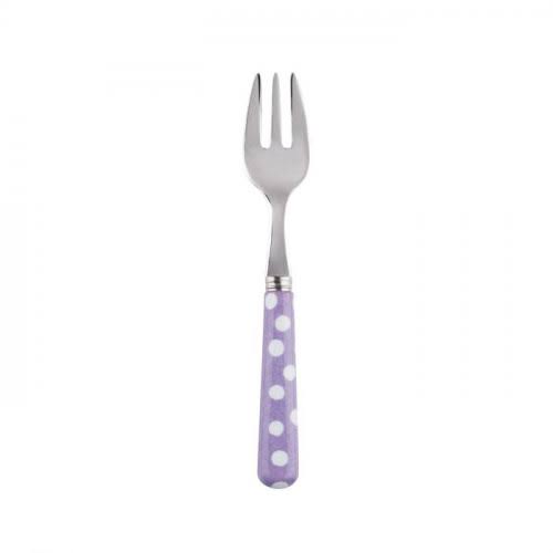 Set of 4 Sabre White Dots Lilac Oyster Fork