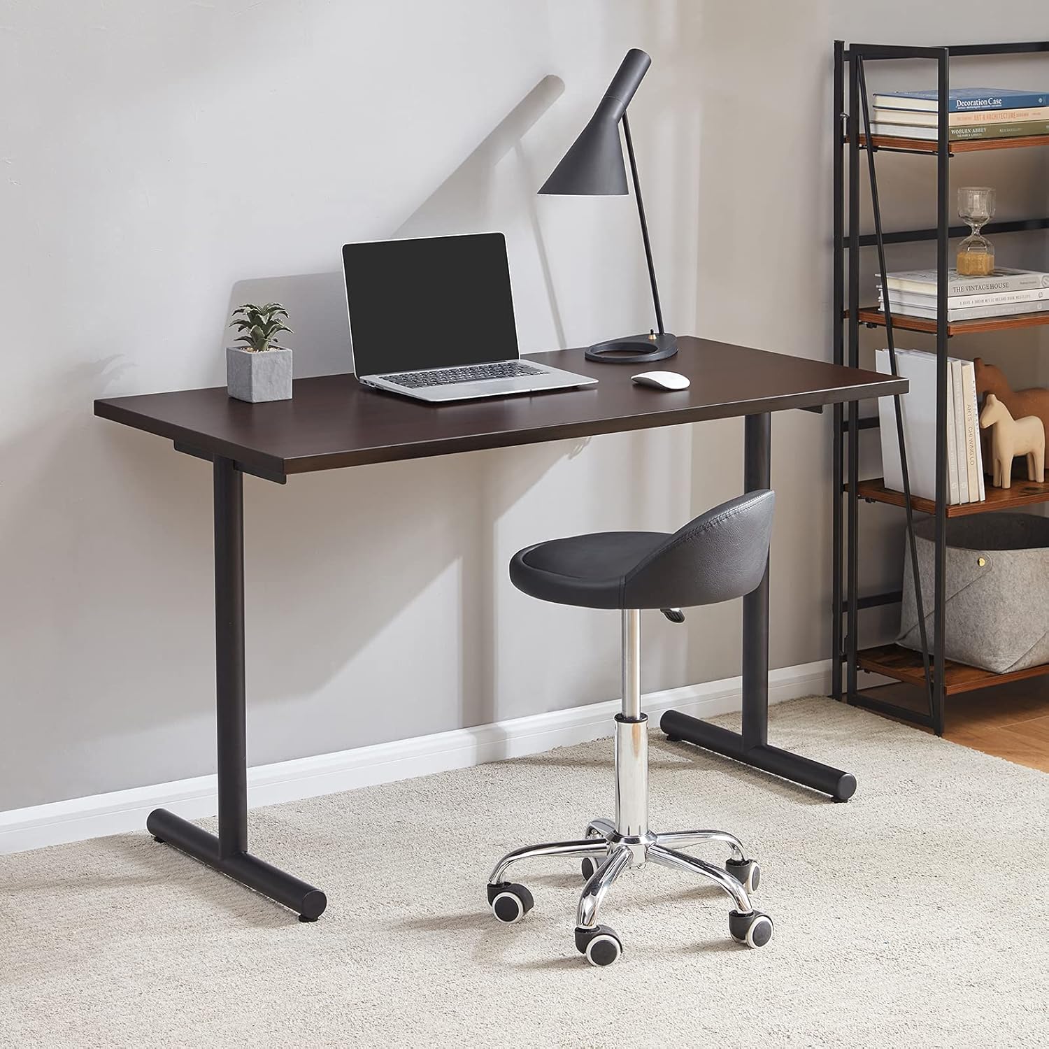 Sunon Computer Desk Study Writing Table for Home Office, 47.2 x 23.6 x 28.9inch, Grey Pack of 2