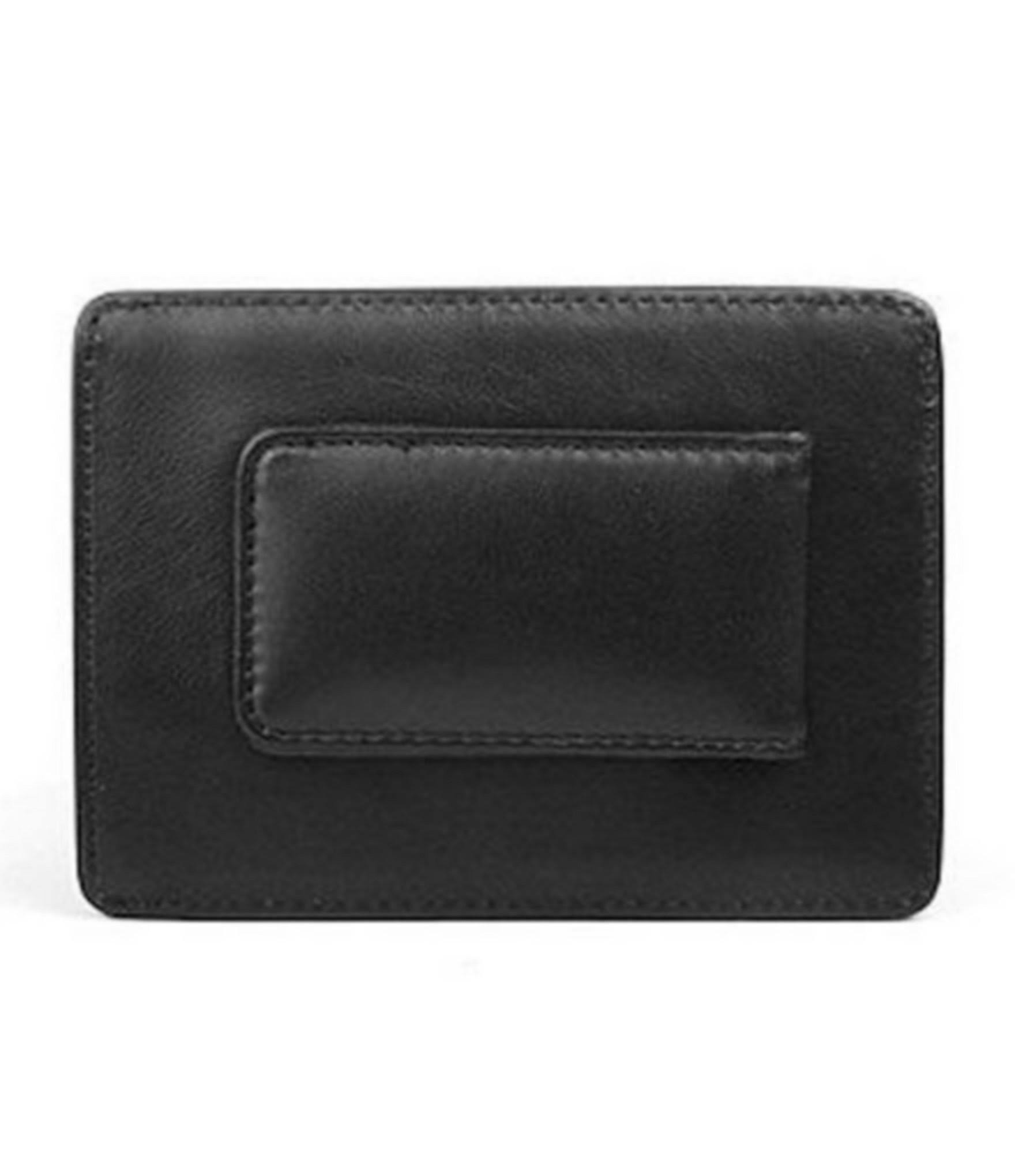 Bosca Nappa Vitello Black Deluxe Front Pocket Wallet