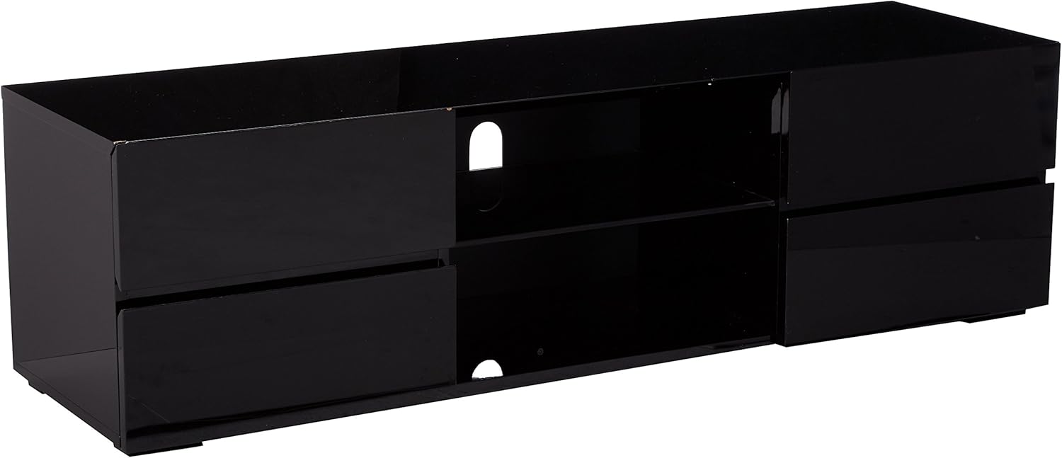 Coaster Home Furnishings 4-drawer TV Console Glossy Black