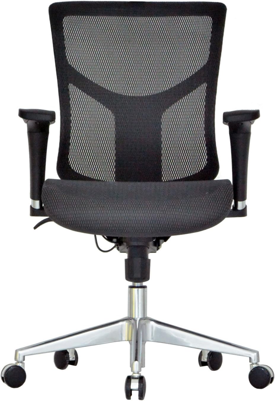 GM Seating Ergonomic Mesh Office Chair Dreem II Mesh Series, Black Mesh, Chrome Base (No Headrest)