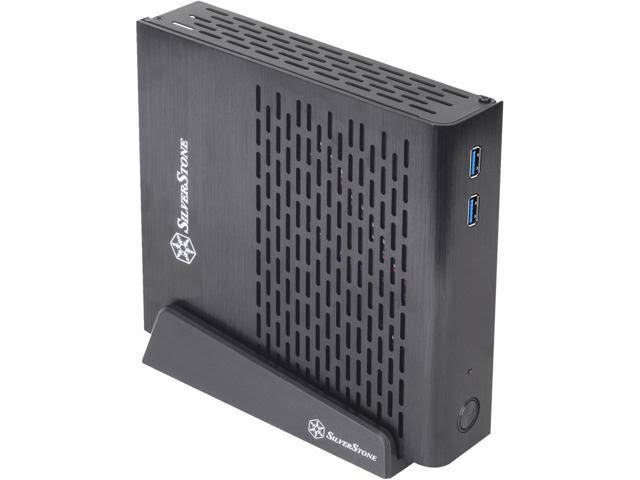 Silverstone SST-PT13B-USB3.0 - Petit Thin Mini-ITX Silent Computer Case, Usb3.0, Black