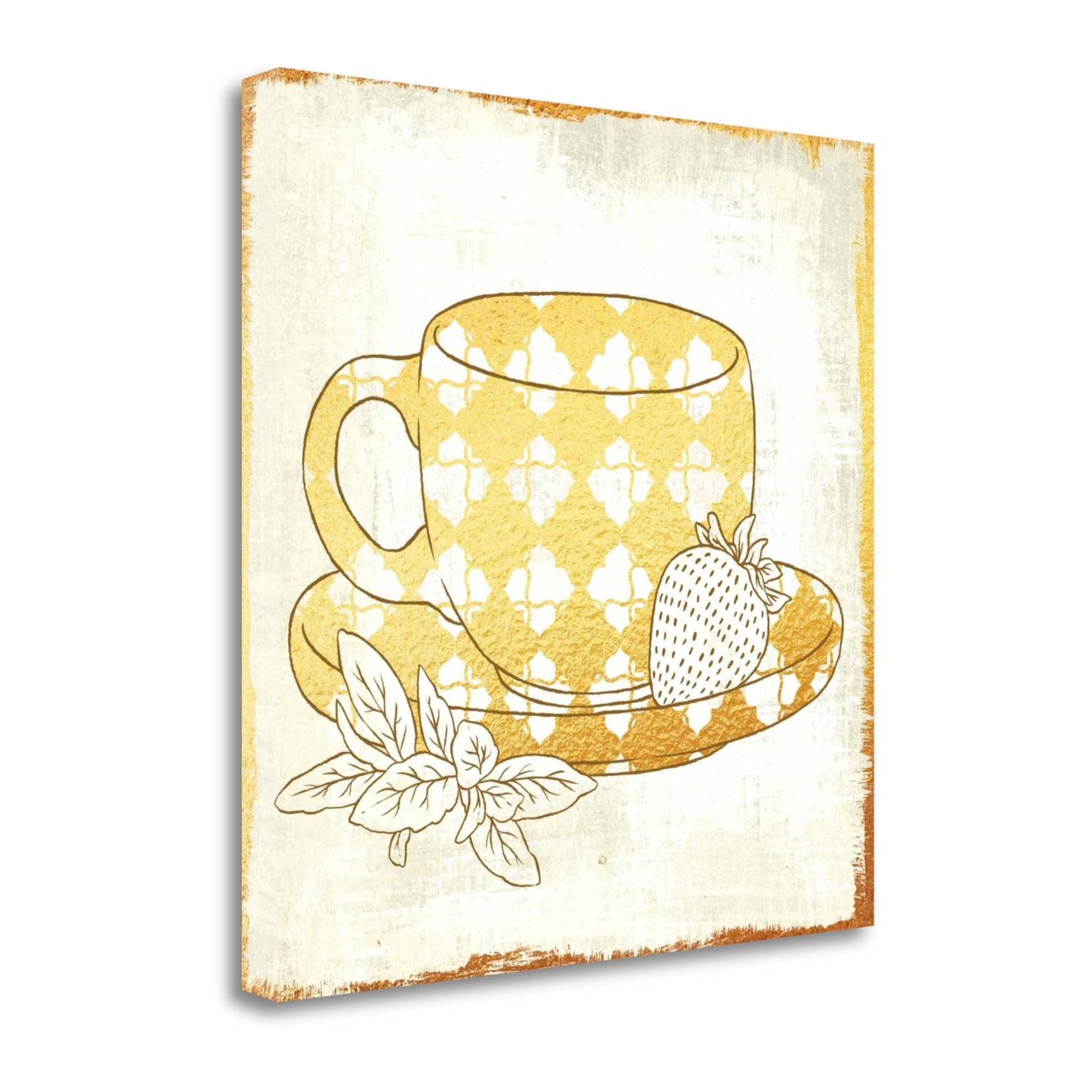 Tangletown Fine Art Strawberry Green Tea by Cleonique Hilsaca