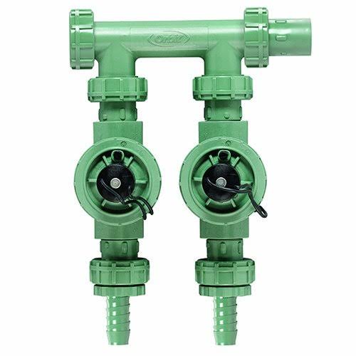 Orbit Pre-Assembled 2 Valve Irrigation Manifold System - Sprinkler Valves, 91206 (Pack of 2)