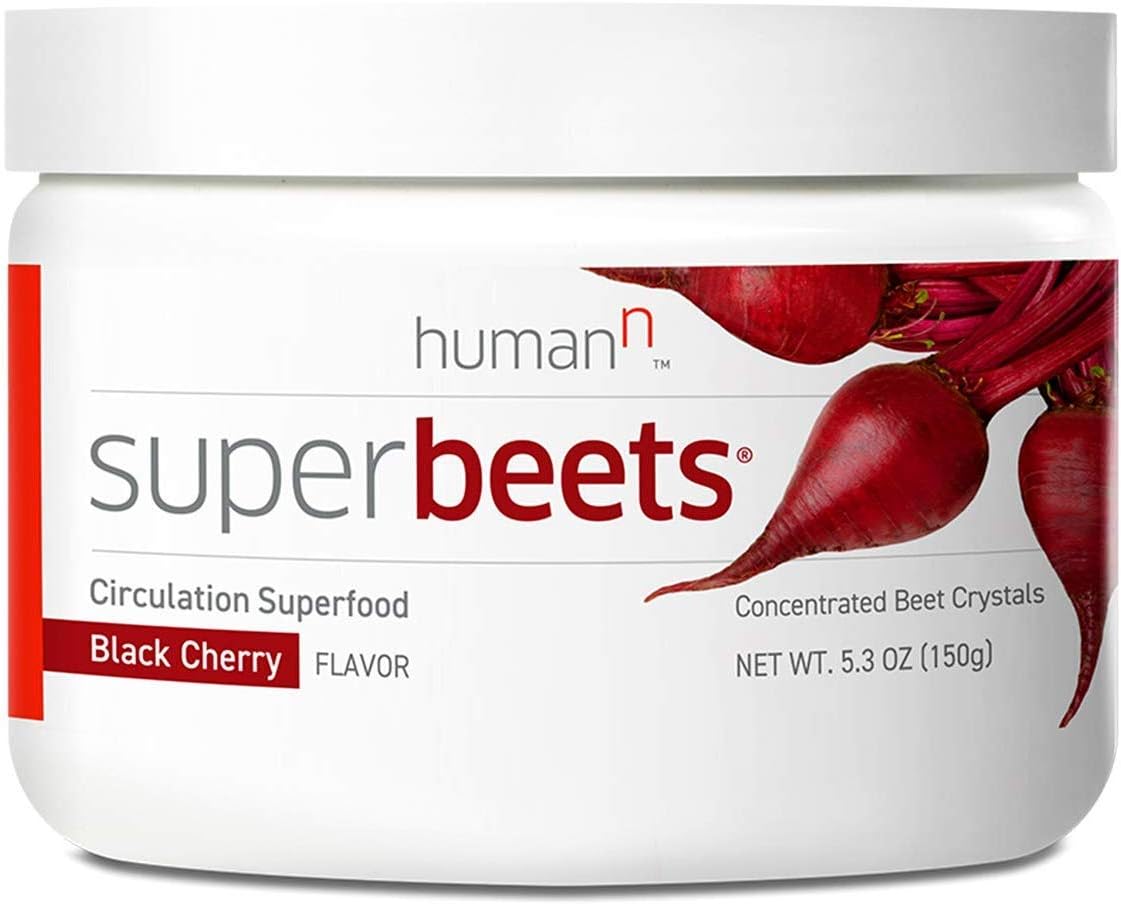 HumanN Superfood Heart Support Bundle | SuperBeets Circulation Superfood Concentrated Beet Powder Nitric Oxide Boosting with HeartGreens, SuperBeets Black Cherry + HeartGreens Bundle Set Pack of 2