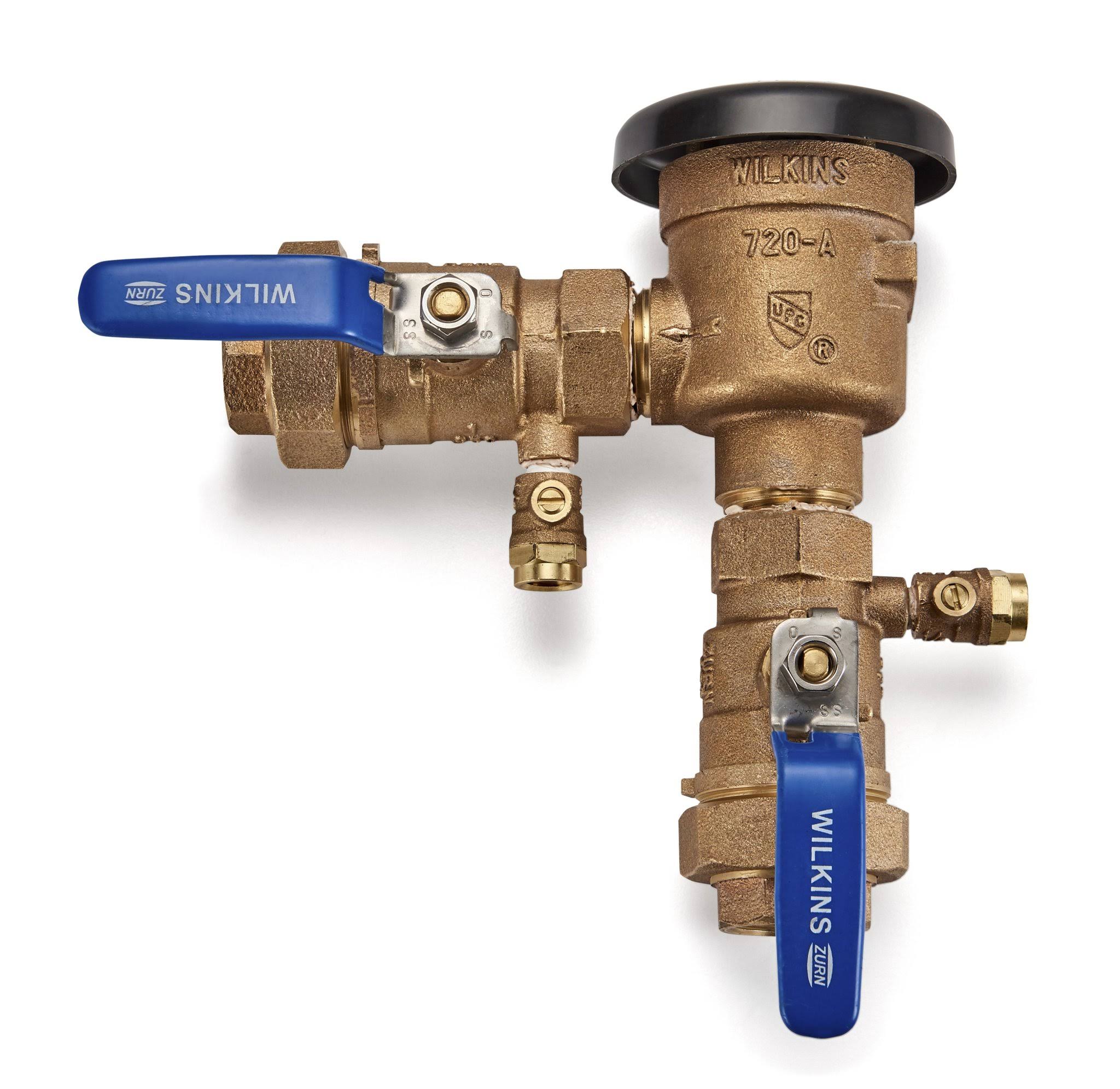 Zurn 1x22 720A Pressure Vacuum Breaker Assembly with Union Ball Valves | 1-720AU